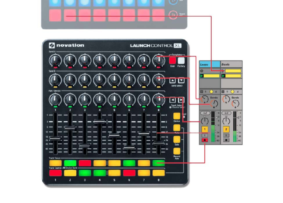 NOVATION Launch Control XL MKII controller - Audiosense