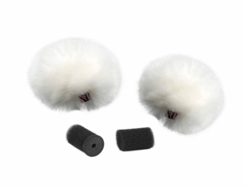 RYCOTE lavalier windjammer Ristretto, white, pair