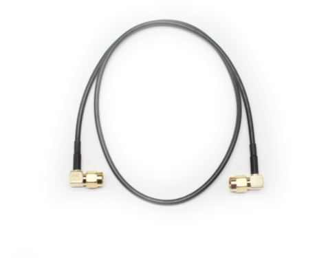 coaxial antenna cable, SMA 90° / SMA 90°, 50cm