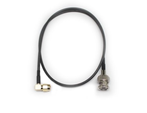 coaxial antenna cable, SMA 90° / BNC, 50cm