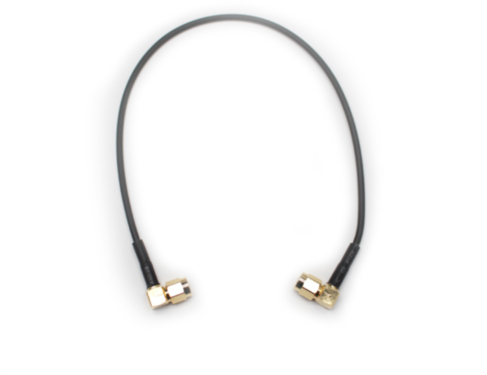 coaxial antenna cable, SMA 90° / SMA 90°, 30cm