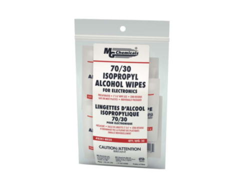 M.G. CHEMICALS 8241-WX25 low-lint 70/30 IPA wipes