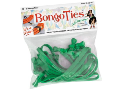 BONGOTIES tie wrap, green