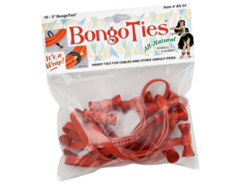 BONGOTIES tie wrap, red