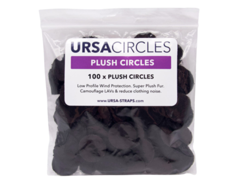 URSA STRAPS plush circles, 100 pieces