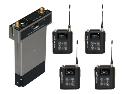 WISYCOM MCR54 receiver bundle with 4x MTP60 transmitters