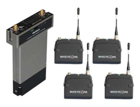 Wisycom MCR54 receiver bundle with 4x MTP41s-UN transmitters