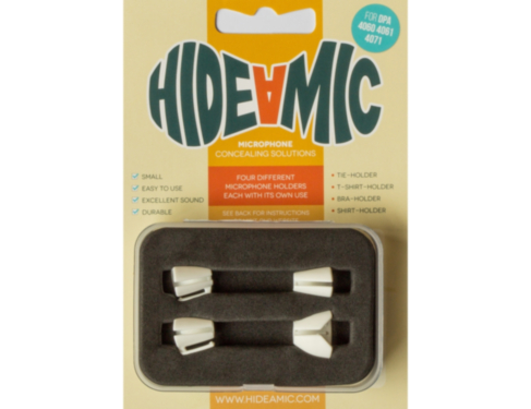 HIDE-A-MIC set of 4 holders DPA 4060, white
