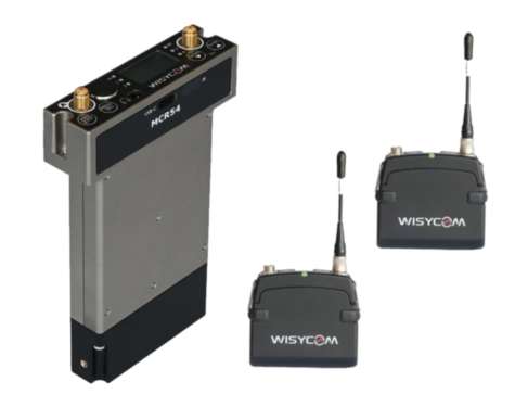 Wisycom MCR54-DUAL receiver bundle with 2x MTP41s-UN transmitters