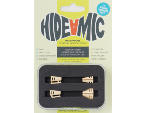 HIDE-A-MIC set of 4 holders DPA 6060 / Sennheiser MKE1, beige