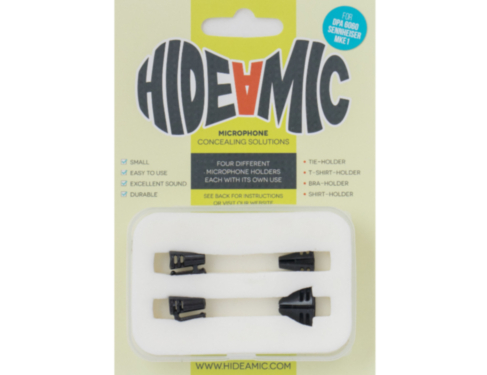 HIDE-A-MIC set of 4 holders DPA 6060 / Sennheiser MKE1, black