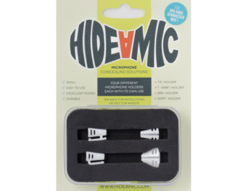 HIDE-A-MIC set of 4 holders DPA 6060 / Sennheiser MKE1, white