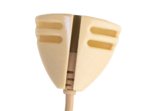 HIDE-A-MIC tie-holder DPA 6060 / Sennheiser MKE1, beige