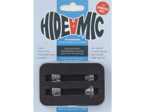 HIDE-A-MIC set of 4 holders Sennheiser MKE2, transparent