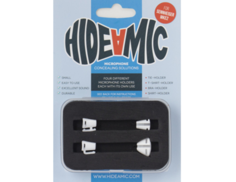 HIDE-A-MIC set of 4 holders Sennheiser MKE2, white