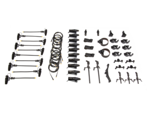 DPA 4099 Rock touring kit, 10x 4099, accessories