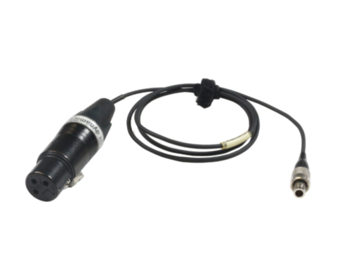 Sennheiser dynamic mic input cable, XLR3F / Lemo 3p M, 50cm