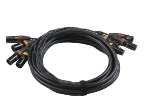 XLR3 cable, 4pair, 5m