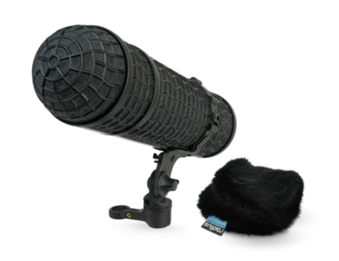 RADIUS WINDSHIELDS Mini-ALTO 280 kit, black fur, incl. cable and pistol grip