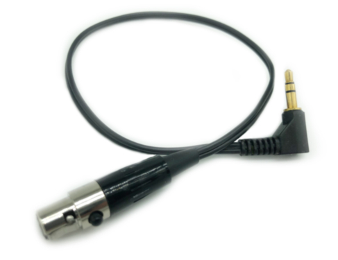 SONOSAX output cable, TA3F to 3.5mm plug 90°, 25cm