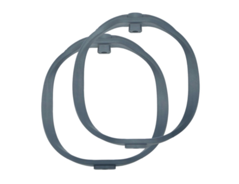 RADIUS WINDSHIELDS RAD-2 hoops, soft firmness, 62-shore, dark grey