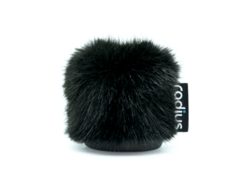 RADIUS WINDSHIELDS Nimbus, 5cm 24/25mm, black fur