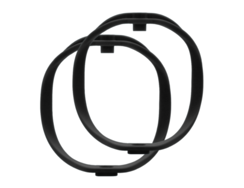 RADIUS WINDSHIELDS RAD-2 hoops, standard firmness, 72-shore, black