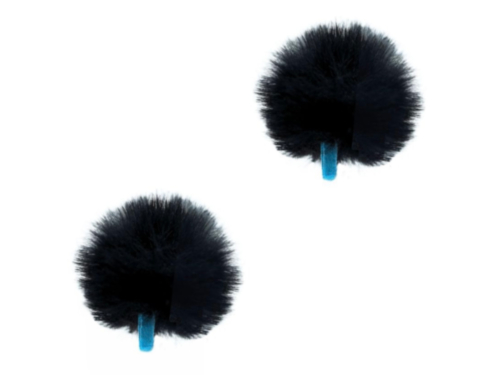 RADIUS WINDSHIELDS Urchin, mini lavalier windshield, black (pair)
